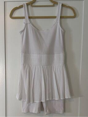 FP Movement Full Court Dress Romper in White | Size XSmall